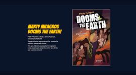 Promotional site for MMDtE, an upcoming graphic novel.